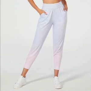 Wildfox Sweat Ombre Sky Jogger Sweatpants Blue/Pink Size XL